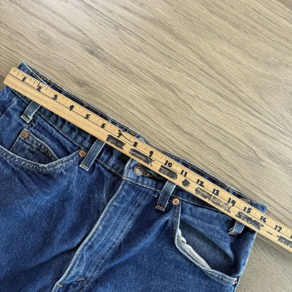 Vintage Levis 517 Jeans Men 34x33 (fits 32x32) 1996 Orange Tab Blue Cotton USA